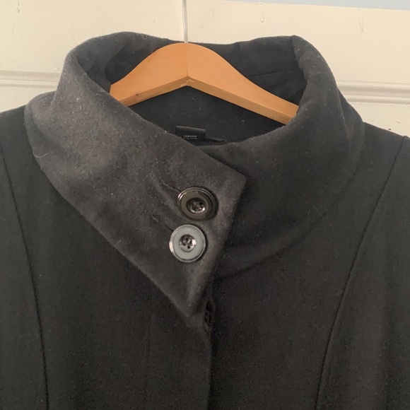 Majora wool blend coat, black, size large - Picture 5 of 9